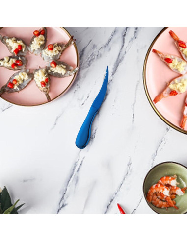 Herramienta Desvenadora de Camarones LXLVOUEG Acero Inoxidable