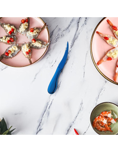 Herramienta Desvenadora de Camarones LXLVOUEG Acero Inoxidable