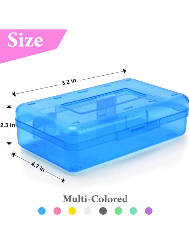 Caja de Lápiz Nuozme Azul 700ml Plástico Apilable