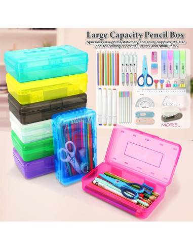 Caja de Lápiz Nuozme Azul 700ml Plástico Apilable