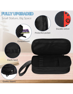 Estuche Grande TILYTADLY para Niños - 2,01L - Rojo y Azul 2