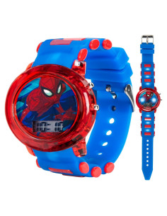 Reloj Digital Marvel Spider-Man LED Niños - Correa Ajustable