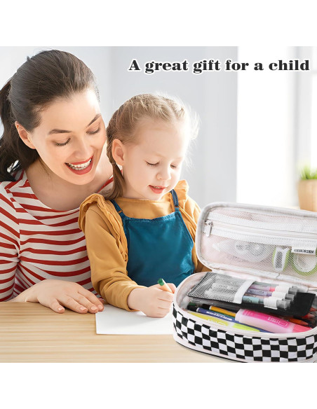 Estuche Grande para Lápices GEHORDEN Negro 22.86x10.92cm