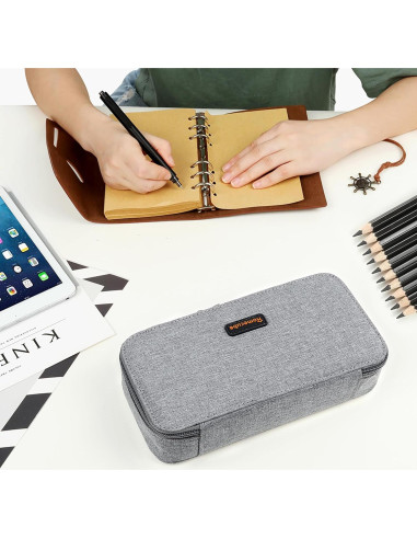 Estuche para lápices Homecube Gris Organizador Multiuso