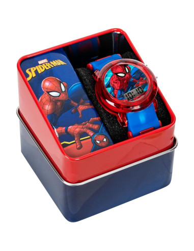 Reloj Digital Marvel Spider-Man LED Niños - Correa Ajustable