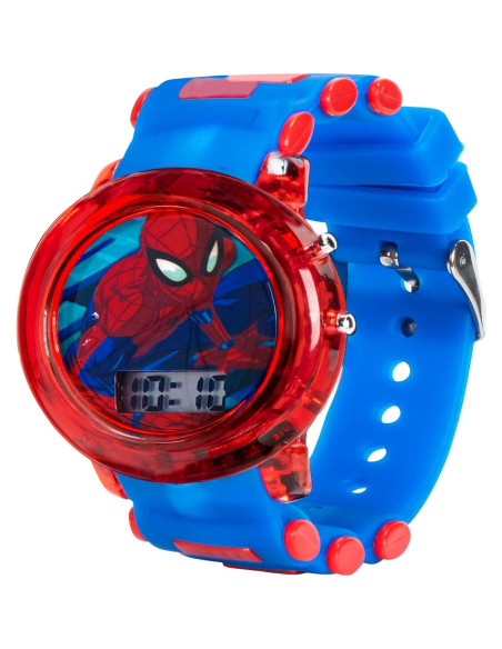 Reloj Digital Marvel Spider-Man LED Niños - Correa Ajustable