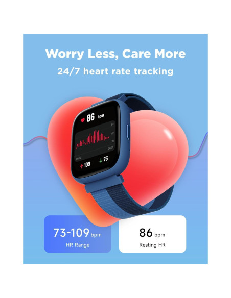 Reloj Inteligente BIGGERFIVE para Niños 1.8" IP68 Fitness