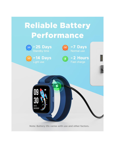 Reloj Inteligente BIGGERFIVE para Niños 1.8" IP68 Fitness