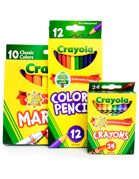 Caja de Suministros Escolares Esenciales - 91 Piezas