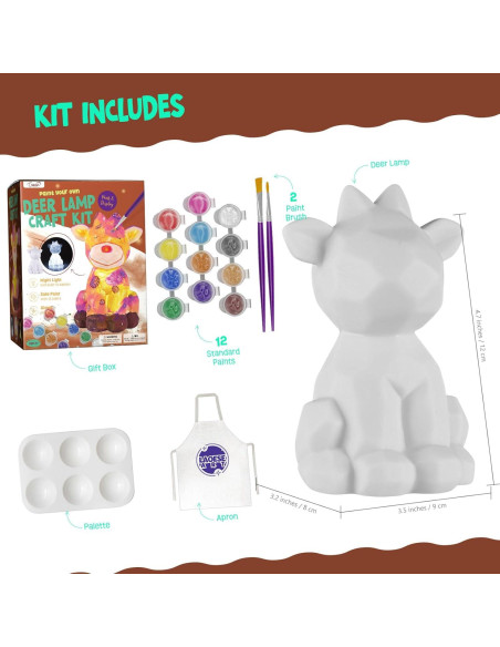 Kit de Pintura de Ciervo LAOESE para Niños 6-12 Años