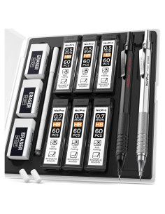 Set de Lápices Mecánicos Nicpro MP1000 0.5mm y 0.7mm