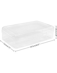 Estuche de Lápices Ykimok Apilable Transparente 20.5x12x5.8cm 2