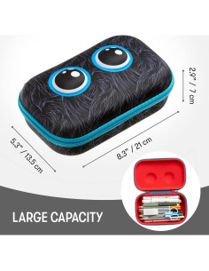 Estuche de Lápices ZIPIT Beast Negro 21x13cm Gran Capacidad 2