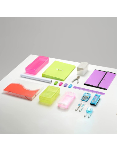 Caja de Lápices Plástico Emraw 6 Colores Organizador