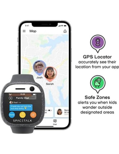 Reloj Inteligente Spacetalk Adventurer GPS 4G Niños Negro