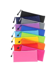 Tamaki Paquete de 12 Bolsas de Lápiz con Cremallera A6