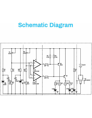 Kit de Soldadura MiOYOOW Coche Robot Seguidor Línea STEM