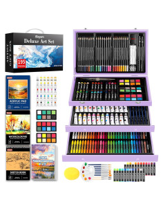 Set de Arte iBayam 195 Piezas para Dibujo y Pintura