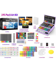 Set de Arte iBayam 195 Piezas para Dibujo y Pintura 2