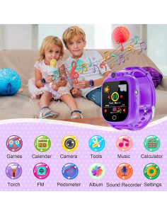 Reloj PROGRACE para Niños con Cámara y Juegos 4-12 Años 2