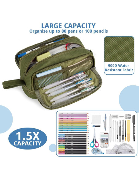 Estuche Táctico Atripack Verde 4 Compartimentos 31.8x22.5cm