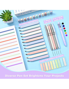Set de Papelería Asten con 12 Marcadores y 5 Bolígrafos 2