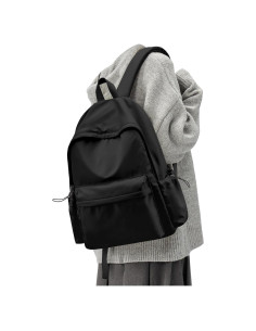 Mochila Grande Negra Impermeable 36x47x14 cm Unisex