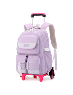 Mochila Rodante MITOWERMI Morado 27.65L para Niñas