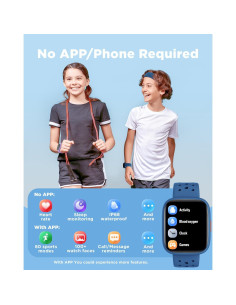 Reloj Inteligente BIGGERFIVE para Niños 1.8" IP68 Azul 2