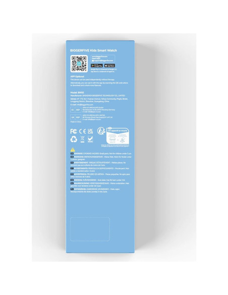 Reloj Inteligente BIGGERFIVE para Niños 1.8" IP68 Azul