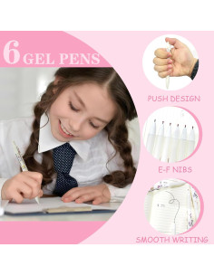 Conjunto Escolar Kawaii Unicornio TSILRMSAFMAO 12 Piezas 2