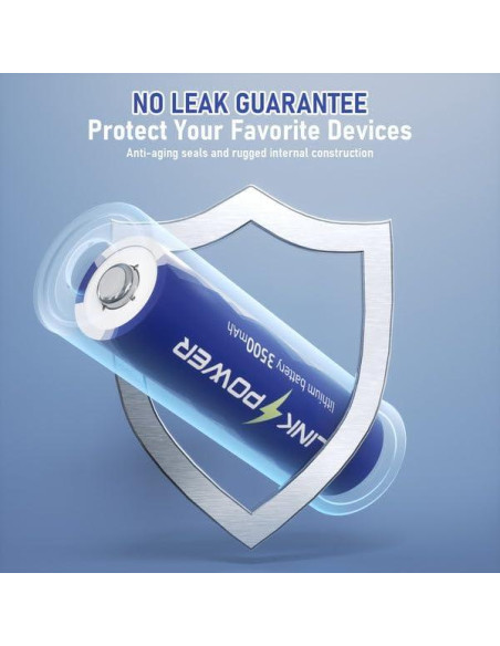 Baterías de Litio AA Blinkspower 16 Piezas 3500mAh No Recargables