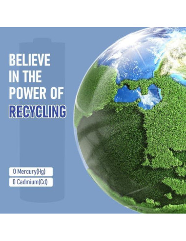 Baterías de Litio AA Blinkspower 16 Piezas 3500mAh No Recargables