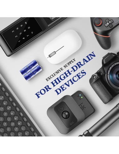 Baterías de Litio AA Blinkspower 16 Piezas 3500mAh No Recargables