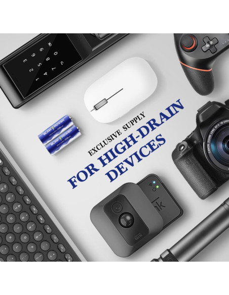 Baterías de Litio AA Blinkspower 16 Piezas 3500mAh No Recargables