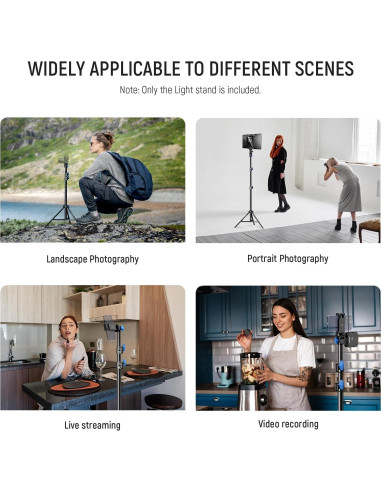 Soporte de Luz NEEWER ST155A 72-155cm con Caja de Luz