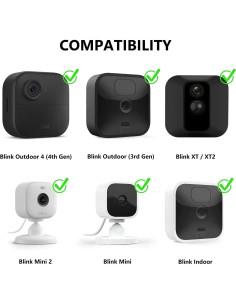 Soporte Flexible ALERTCAM para Cámara Blink XT y Mini - Blanco 2