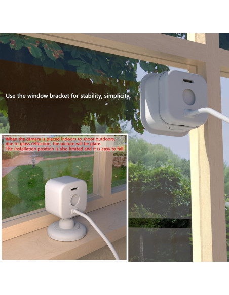 Soporte de Ventana Teccle para Blink Mini 2 Blanco