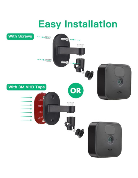 Soporte de Pared Ajustable para Cámara Blink - 3 Paquetes