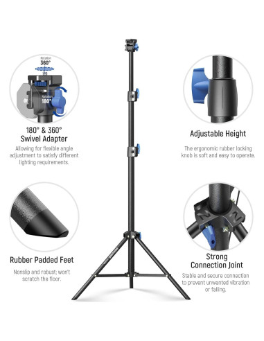 Soporte de Luz NEEWER ST155A 72-155cm con Caja de Luz