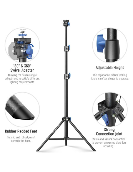 Soporte de Luz NEEWER ST155A 72-155cm con Caja de Luz