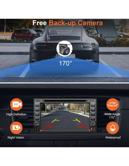Estéreo de Coche Doble Din Inexaccessories 7" Bluetooth Carplay