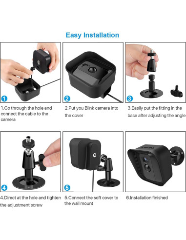 Soporte de Pared Frienda 360 y Funda Silicona para Blink XT