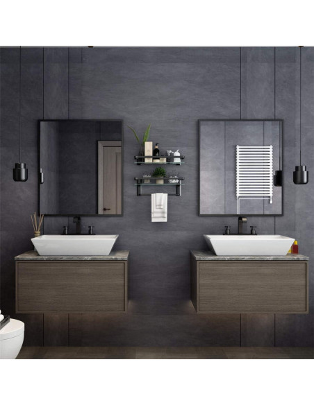 Estante de baño VOLPONE 2 niveles con barra para toallas