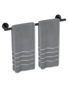 Barra de Toalla Luxbaro 66 cm Acero Inoxidable Negro Mate