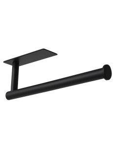 Soporte de Toallas de Papel theaoo Negro Acero Inoxidable