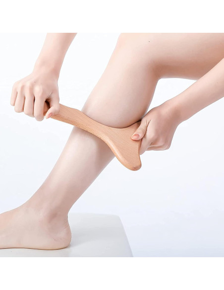 Masajeador de Madera Slocada para Drenaje Linfático 27x15cm