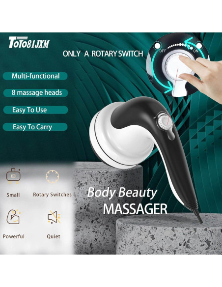 Masajeador de Celulitis TOTO81JXM 8 Cabezas Drenaje Linfático