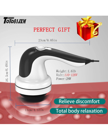 Masajeador de Celulitis TOTO81JXM 8 Cabezas Drenaje Linfático