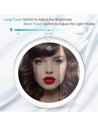 Espejo de Aumento B Beauty Planet 20X con Luz LED 34